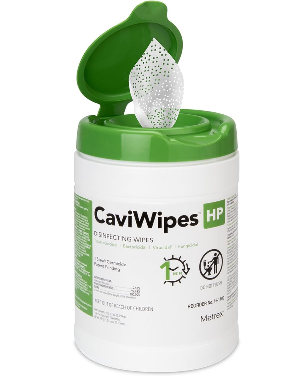 Advanced-Formula Towelettes for Complete Sanitation, 160-Count Canister